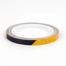다용도 PVC 반사테이프 안전표시용 킥보드 형광띠 야광테이프 경고 빛반사, 10개