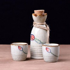 日式復古清酒具套裝 蓮花一壺兩杯 150Ml, 1個