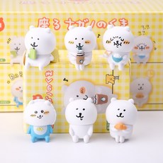 나가노의 곰돌이 농담곰 피규어 6종 세트 굿즈 인테리어 장식 소품, 1개