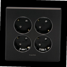 4구(올블랙) 아트2) 매입콘센트(AL 59000EA 1EA, 본상품