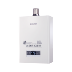 SAKURA櫻花 DH1670F 16公升智慧水量熱水器 四季溫智能恆溫 數位顯示 天然氣, DH1670F天然氣