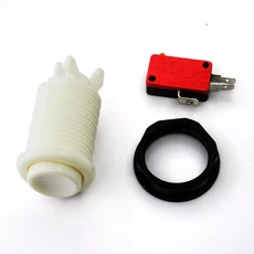 Happ 아케이드 멀티케이드 푸시 버튼 내구성 잠마 게임 스위치 8 색 오렌지 퍼플 바탑 머신, 08 white