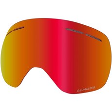 Dragon Alliance X1S 스노우 고글 교체용 렌즈 - Lumalens 앰버 70193, Lumalens Red Ion