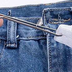 트레이닝 바지 고무줄빼기 핀셋집게 고리형 세트, 1개