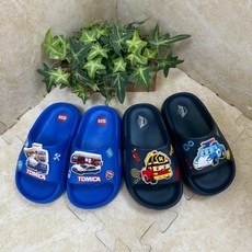 POLI TOMICA 車車系列 男童輕量防水拖鞋 踩屎鞋 沙灘鞋