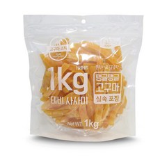 간식애진심 강아지 육포 오리고구마, 고구마스틱, 1kg, 1개
