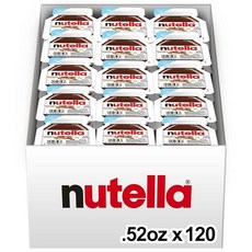 Nutella Hazelnut Spread 0.52oz/누텔라 초코잼 헤이즐넛 스프레드 15g, 40개