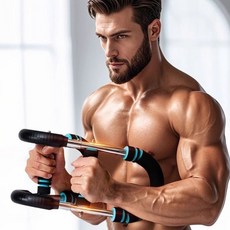 Equator 가슴운동기구 완력기 팔 이두 어깨 운동 홈트레이닝, 1개, 블랙블루