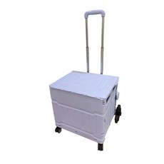 多功能折疊露營拖車 行動收納箱 戶外野營便攜手拉車, 可平拉爬坡8輪75L紫色, 1個