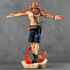 불꽃에이스 피규어 십자가 흰수염 인테리어 장식 데스크테리어 소품, 불꽃 에이스 27.5cm
