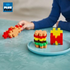 【Plus-Plus 加加積木】大顆粒大積木美味食物 50pcs, 1個