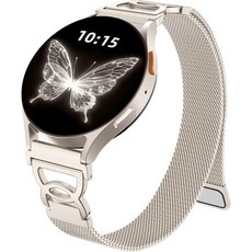Adorve 슬림 메탈 스트랩은 Galaxy Watch 7 밴드 8 6/5/4/FE/Pro/Classic/Active 2 여성용 Samsung 밴드용 20mm 교체 스트랩과