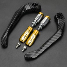 아프리카 트윈 핸들 브레이크 클러치 레버 핸드 가드 보호대 오토바이, 1개, 7. Gold with logo
