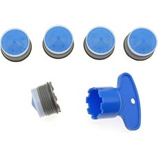 OZXNO 1 세트 18.5mm 수도꼭지 필터 제한기 에어레이터 렌치 교체 부품1에어레이터 키 5탭, Blue 18.5mm