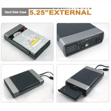 알루미늄 합금 외장 HDD 인클로저 디스크 케이스 USB3.0/2.0-SATA 하드 US/EU 어댑터 4.8Gbps 5.25 인치, 02 USB2.0 US plug