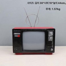 빈티지 카메라모형 영화 카메라 필름 프로젝터 영사기, 1개, 실버 레드 TV, 기본 색상