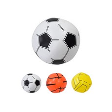 Healgenart 充氣造型球類，充氣沙灘球，多款球類可選，海邊戶外兒童玩具, 足球, 1個