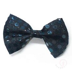 일안 어린이 나비 넥타이 블랙 소형 스팽글보타이