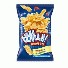 지노앤코 해태 The 빠새 더 빠삭한 새우칩 55g 안주 새우 봉지 과자 무배, 16개
