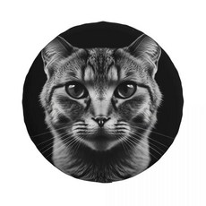 자동차 블랙 애니멀 페이스 스페어 타이어 커버 휠 소프트 트레일러 핏, 11. 11, B. 16 inch