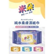 米朵 純水柔膚濕紙巾 加厚加大款, 80抽/包, 詳見包裝, 詳見包裝