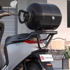 오토바이탑박스 가스통 모형 가방 배달통 바이크, 블루/오렌지 투톤