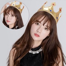 귀여운머리띠 생일파티 축제파티장식 골드 스펀지왕관 파티소품 ujd+505uZ