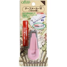 可樂牌Clover w型滾邊器 6-25mm 輕鬆製作專業滾邊 多尺寸可選 22-114: 18mm 粉紅色, 1個, 22-114:  18mm 粉紅色