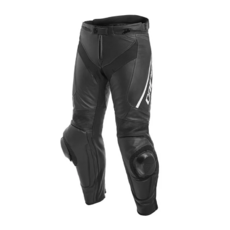 Dainese DELTA 3 LEATHER PANT 防摔皮褲, 黑黑白