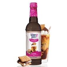 조던스 스키니 시럽 무설탕 커피 시럽 스모어 맛 음료 믹스 Jordan's Skinny Mixes Sugar Free Coffee Syrup S'mores Coffee Flav, 152.4 Fl Oz (1팩), 1개