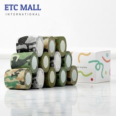 이티씨몰 자가점착 밴드 5cm 압박붕대 패턴 4종 모음 카모 포레스트 아마존 문빔 데저트 10+2, 1개