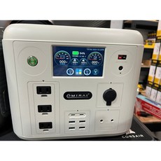 emirai EMR1500X 次世代行動電源 110V觸控螢幕 1500瓦 純正弦波 1.2度電 【全電行】, 沙漠白, 沙漠白