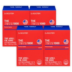 크릴오일 복합물 크릴오일 식약청 인증 식약청인증 크릴오일 1000 정품 크릴오일오메가3 크릴오일인지질56 크릴오일 추천, 4세트, 30회분