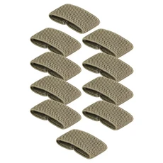 FRTKK 10개 탄성 벨트 키퍼 스트랩 정리함 웹 루프 스테이 백팩하니스 홀더 리테이너 밴드 -1.5 -2 와이드 벨트스트랩용, Ranger Green, 02 녹색