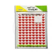 별별 적색 하트 견출지 9mm 13장 유치원스티커