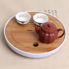 보급형 원형 문살 다기 찻상 대 25 X 4 차판 다도상