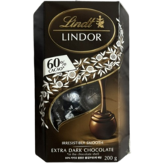 린트 린도볼 다크 초콜렛, 200g, 3개