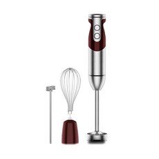 Megawise 3in1 핸드 블렌더 12가지 속도 스틱 거품기 우유 포함 세척이 쉽고 스무디 등에 완벽합니다레드 237580, Megawise 3-in-1 핸드 블렌더 - 12가지