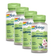 솔라레이 마시멜로우 루트 480 mg SOLARAY Marshmallow Root, 4개, 100정
