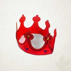 스펀지왕관 레드 헤어밴드 코스튬 학예회 재롱잔치 해피파티