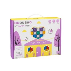 DUDUBA FOREST FRIENDS磁力積木102PCS - 激發創造力，培養邏輯思維, RAINBOW, 102PCS