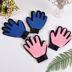 켈리몰 강아지 고양이털제거 브러쉬 왼손 오른손 장갑, 블루_왼손, 1개