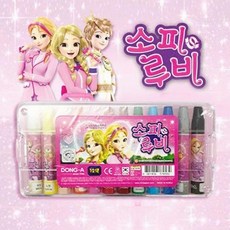 소피루비 크레파스 12색 어린이 미술 교구 유아 색칠 공부 교재