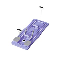 多功能粉色健身板，居家運動器材，核心訓練塑形，內置計數器，舒適握把腳踏墊, 天空藍, 1個