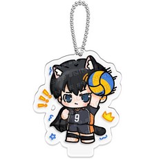 排球少年周邊 9號谷子 同人原創動漫 亞克力鑰匙扣 掛件 立牌, 1個