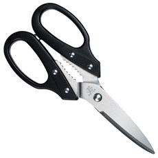 일본 다용도 양손가위 20cm 일제 톱니 방산가위 방산시장, 1개, 블랙