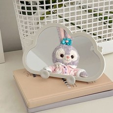 휴대폰 거치대 겸용 화장 탁상 거울