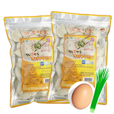 홍홍 중국식품 중국 정의 계란부추 고기물만두 쥬차이 중국물만두 중국만두 칭이 물만두, 600g, 2개