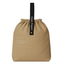 코아 스트링 보온보냉 복조리 가방 런치백, 카키베이지, 1개 카키베이지, 1개