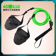 홈트 수영 밴드 저항 훈련 연습 기본자세 자유형 근력, 손오리발형 40파운드 초록